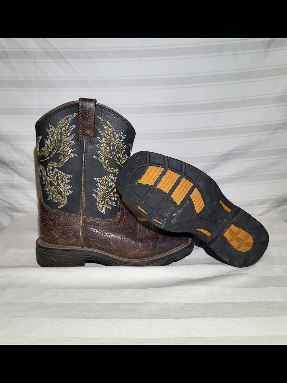 Ariat Boys Brown Leather Western Boots